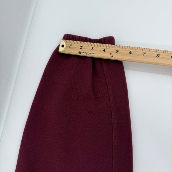 Aritzia Joggers Women 2XS Faded Burgundy Meg Fit Sweatpants Cozy Fleece Comfy - Picture 15 of 16